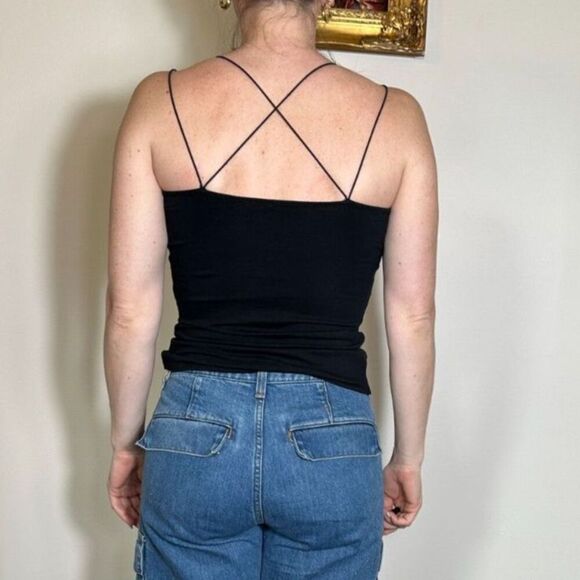 The Perfect Y2K Express Criss-Crossed Back Sequen Top Size Small - Picture 2 of 6